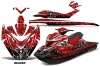 Sea Doo RXP Sitdown Jet Ski Graphic Kit 2004-2011 Reaper Red
