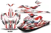 Sea Doo RXP Sitdown Jet Ski Graphic Kit 2004-2011 Slash Red