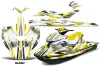 Sea Doo RXP Sitdown Jet Ski Graphic Kit 2004-2011 Slash Yellow