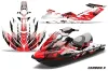Sea Doo RXT Sitdown Jet Ski Graphic Kit 2005-2009 Carbon X Red