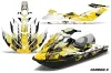Sea Doo RXT Sitdown Jet Ski Graphic Kit 2005-2009 Carbon X Yellow