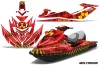 Sea Doo RXT Sitdown Jet Ski Graphic Kit 2005-2009 Meltdown Yellow