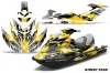 Sea Doo RXT Sitdown Jet Ski Graphic Kit 2005-2009 Street Star Yellow