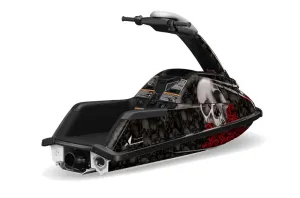 Yamaha Superjet Freestyle Jet Ski Graphic Kit (Round Nose) All Years Bone Collector Black