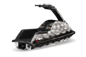 Yamaha Superjet Freestyle Jet Ski Graphic Kit (Round Nose) All Years Bullet Proof Black