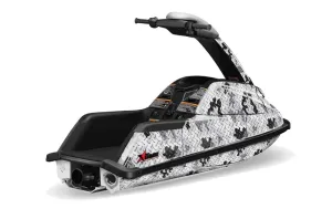 Yamaha Superjet Freestyle Jet Ski Graphic Kit (Round Nose) All Years Camo Plate Silver