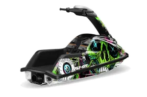 Yamaha Superjet Freestyle Jet Ski Graphic Kit (Round Nose) All Years Frenzy Green