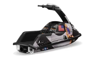 Yamaha Superjet Freestyle Jet Ski Graphic Kit (Round Nose) All Years T Bomber Black