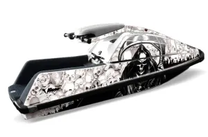 Yamaha Superjet Square Nose Jet Ski Graphic Kit - All Years Reaper White