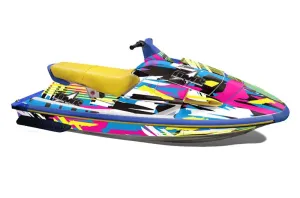 Yamaha Wave Raider Jet Ski Graphic Kit - 1994-1996 Flashback