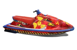 Yamaha Wave Raider Jet Ski Graphic Kit - 1994-1996 Meltdown Red