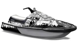 Yamaha Wave Runner 3 Jet Ski Graphic Kit - 1991-1996 Reaper White