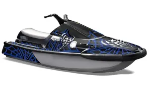 Yamaha Wave Runner 3 Jet Ski Graphic Kit - 1991-1996 Widow Maker Blue