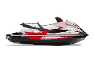 Yamaha Wave Runner GP 1800 Jet Ski Graphic Kit 2017 Carbon X Red