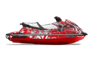 Yamaha Wave Runner GP 1800 Jet Ski Graphic Kit 2017 Deaden Red