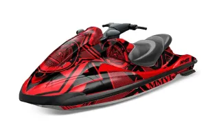 Yamaha Wave Runner Jet Ski Graphic Kit 2002-2005 Conspiracy Red