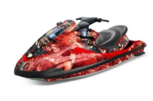 Yamaha Wave Runner Jet Ski Graphic Kit 2002-2005 Mad Hatter Red