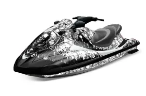 Yamaha Wave Runner Jet Ski Graphic Kit 2002-2005 Reaper White