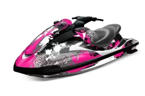 Yamaha Wave Runner Jet Ski Graphic Kit 2002-2005 Street Star Pink
