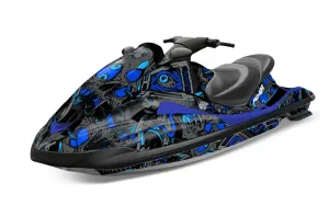 Yamaha Wave Runner Jet Ski Graphic Kit 2002-2005 Tune In Blue
