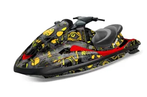 Yamaha Wave Runner Jet Ski Graphic Kit 2002-2005 Tune In Yellow
