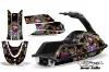 Yamaha Superjet Freestyle Jet Ski Graphic Kit (Round Nose) All Years Ed Hardy - Love kills Black