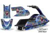 Yamaha Superjet Freestyle Jet Ski Graphic Kit (Round Nose) All Years Ed Hardy - Love kills Blue