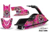 Yamaha Superjet Freestyle Jet Ski Graphic Kit (Round Nose) All Years Ed Hardy - Love kills Pink