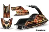 Yamaha Superjet Freestyle Jet Ski Graphic Kit (Round Nose) All Years Firestorm Black