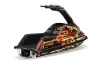 Yamaha Superjet Freestyle Jet Ski Graphic Kit (Round Nose) All Years Firestorm Black