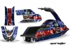 Yamaha Superjet Freestyle Jet Ski Graphic Kit (Round Nose) All Years Mad Hatter Red
