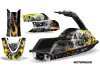 Yamaha Superjet Freestyle Jet Ski Graphic Kit (Round Nose) All Years Motorhead Black