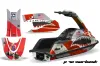 Yamaha Superjet Freestyle Jet Ski Graphic Kit (Round Nose) All Years P40 Warhawk Red