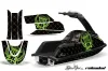 Yamaha Superjet Freestyle Jet Ski Graphic Kit (Round Nose) All Years Silver Star - Reloaded Green