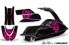 Yamaha Superjet Freestyle Jet Ski Graphic Kit (Round Nose) All Years Silver Star - Reloaded Pink
