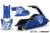 Yamaha Superjet Freestyle Jet Ski Graphic Kit (Round Nose) All Years Silver Star - Reloaded White