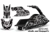 Yamaha Superjet Freestyle Jet Ski Graphic Kit (Round Nose) All Years Skulls and Hammers White