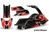 Yamaha Superjet Freestyle Jet Ski Graphic Kit (Round Nose) All Years Tribal Flames Red