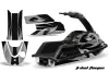 Yamaha Superjet Freestyle Jet Ski Graphic Kit (Round Nose) All Years Tribal Flames Silver