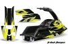 Yamaha Superjet Freestyle Jet Ski Graphic Kit (Round Nose) All Years Tribal Flames Yellow