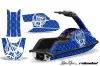 Yamaha Superjet Round Nose Jet Ski Graphic Kit - All Years Silver Star - Reloaded Blue