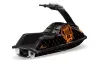 Yamaha Superjet Round Nose Jet Ski Graphic Kit - All Years Silver Star - Reloaded Orange