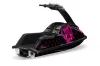 Yamaha Superjet Round Nose Jet Ski Graphic Kit - All Years Silver Star - Reloaded Pink