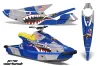 Yamaha Wave Blaster Jet Ski Graphic Kit - 1993-1996 P40 Warhawk Blue