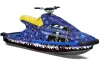 Yamaha Wave Blaster Jet Ski Graphic Kit - 1993-1996 Reaper Blue