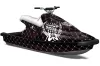 Yamaha Wave Blaster Jet Ski Graphic Kit - 1993-1996 Silver Star - Reloaded Black