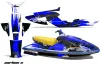Yamaha Wave Raider Jet Ski Graphic Kit - 1994-1996 Carbon X Blue
