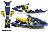 Yamaha Wave Raider Jet Ski Graphic Kit - 1994-1996 Meltdown Blue