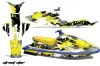 Yamaha Wave Raider Jet Ski Graphic Kit - 1994-1996 Street Star Yellow