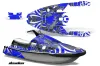 Yamaha Wave Runner 3 Jet Ski Graphic Kit - 1991-1996 Deaden Blue